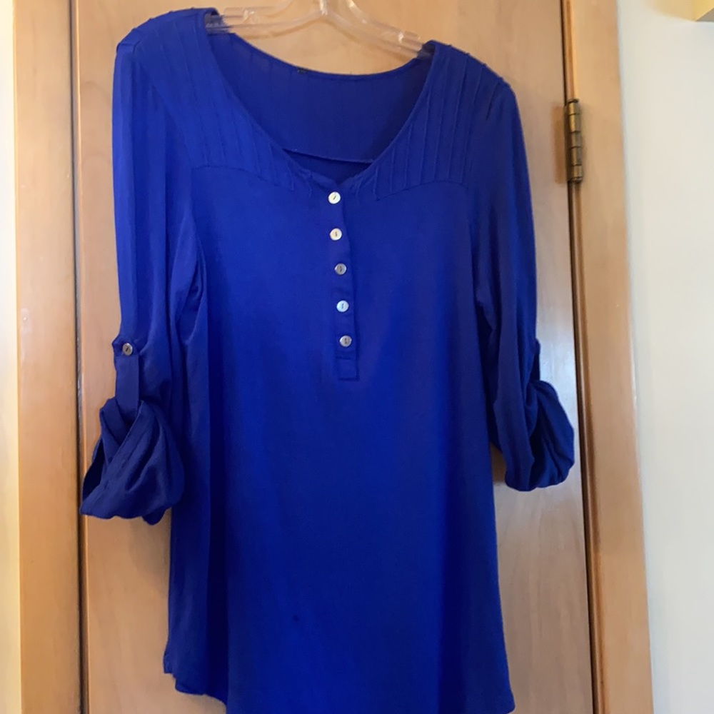 Royal blue spring top soft comfortable - Picture 3 of 3